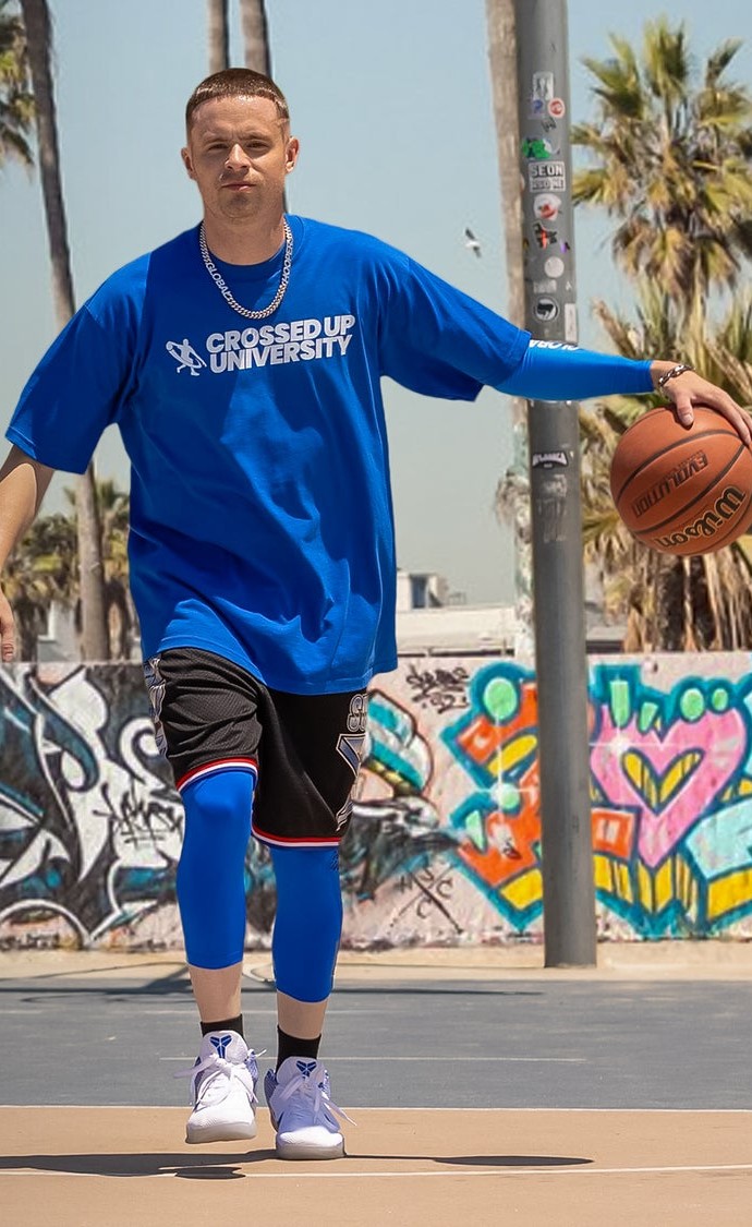 Grayson Boucher on the court at Venice Beach
